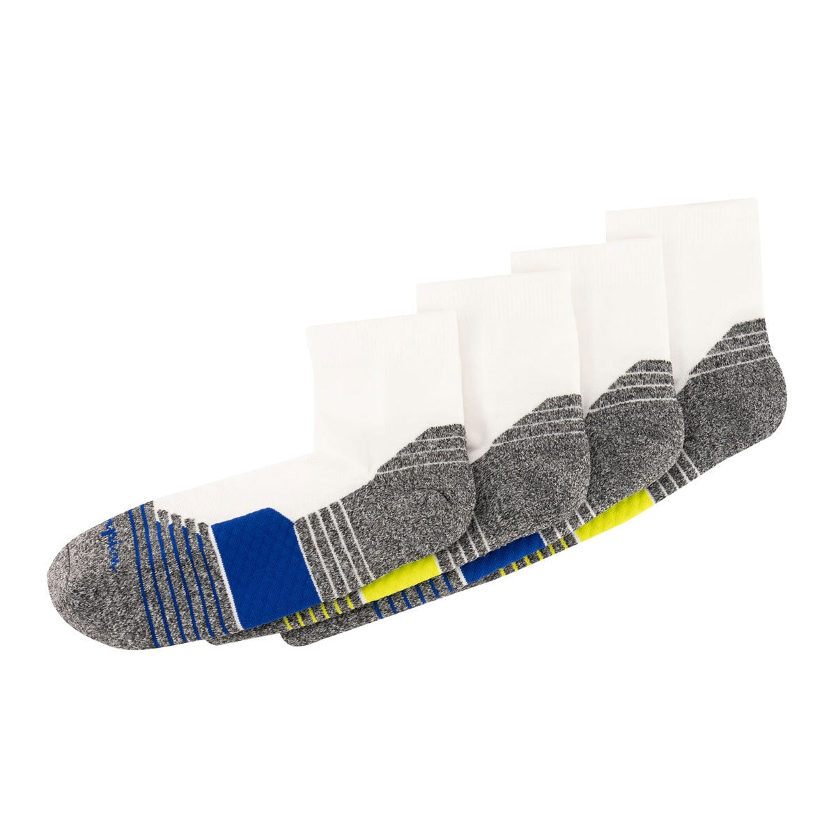 Champion Men's Sport Tech Ankle Socks 4 Pack Slate Grey UK 5-11 Cotton Blend