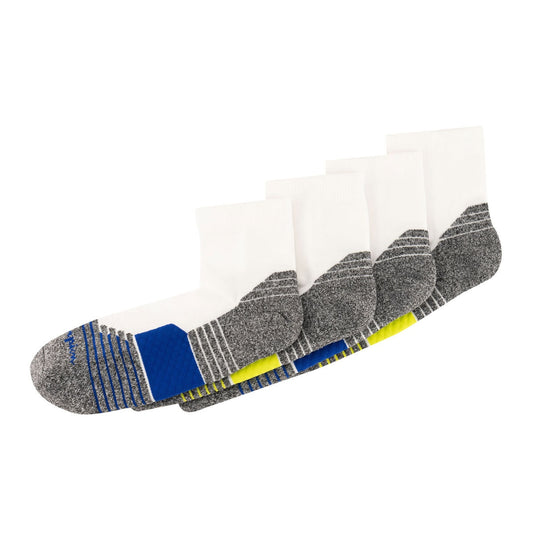 Champion Men's Sport Tech Ankle Socks 4 Pack Slate Grey UK 5-11 Cotton Blend