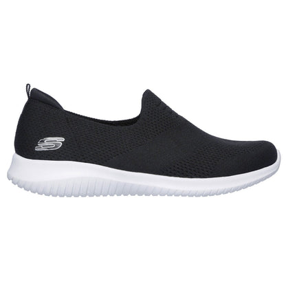 Skechers Ladies Ultra Flex P135 Slip-On Trainers Natural Comfort Sneakers Black