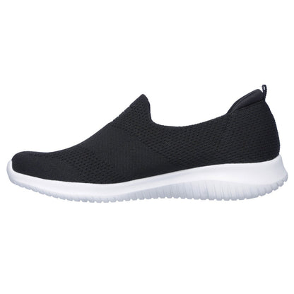 Skechers Ladies Ultra Flex P135 Slip-On Trainers Natural Comfort Sneakers Black