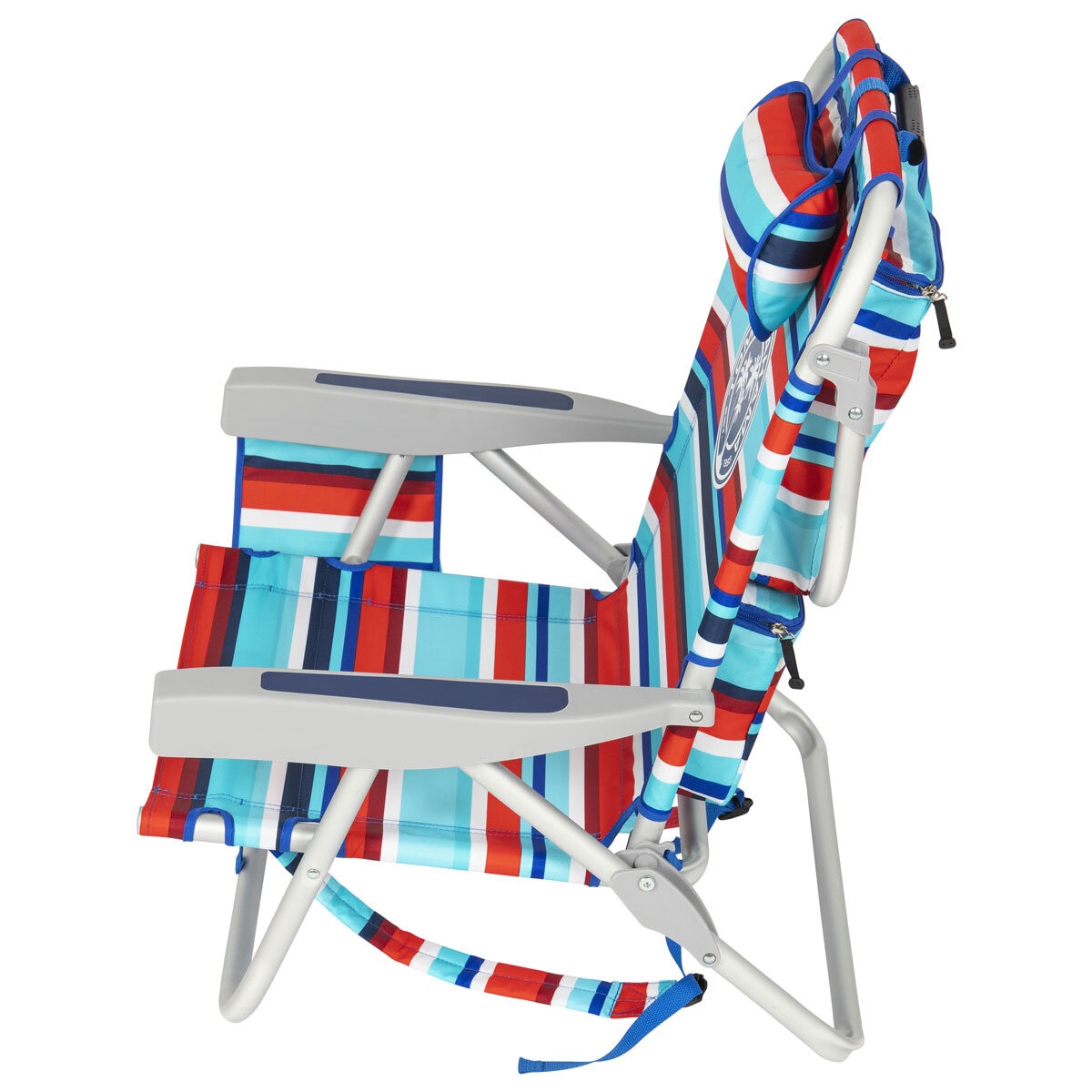 Tommy Bahama Backpack Beach Chair Aluminium 5-Position Padded Straps Red