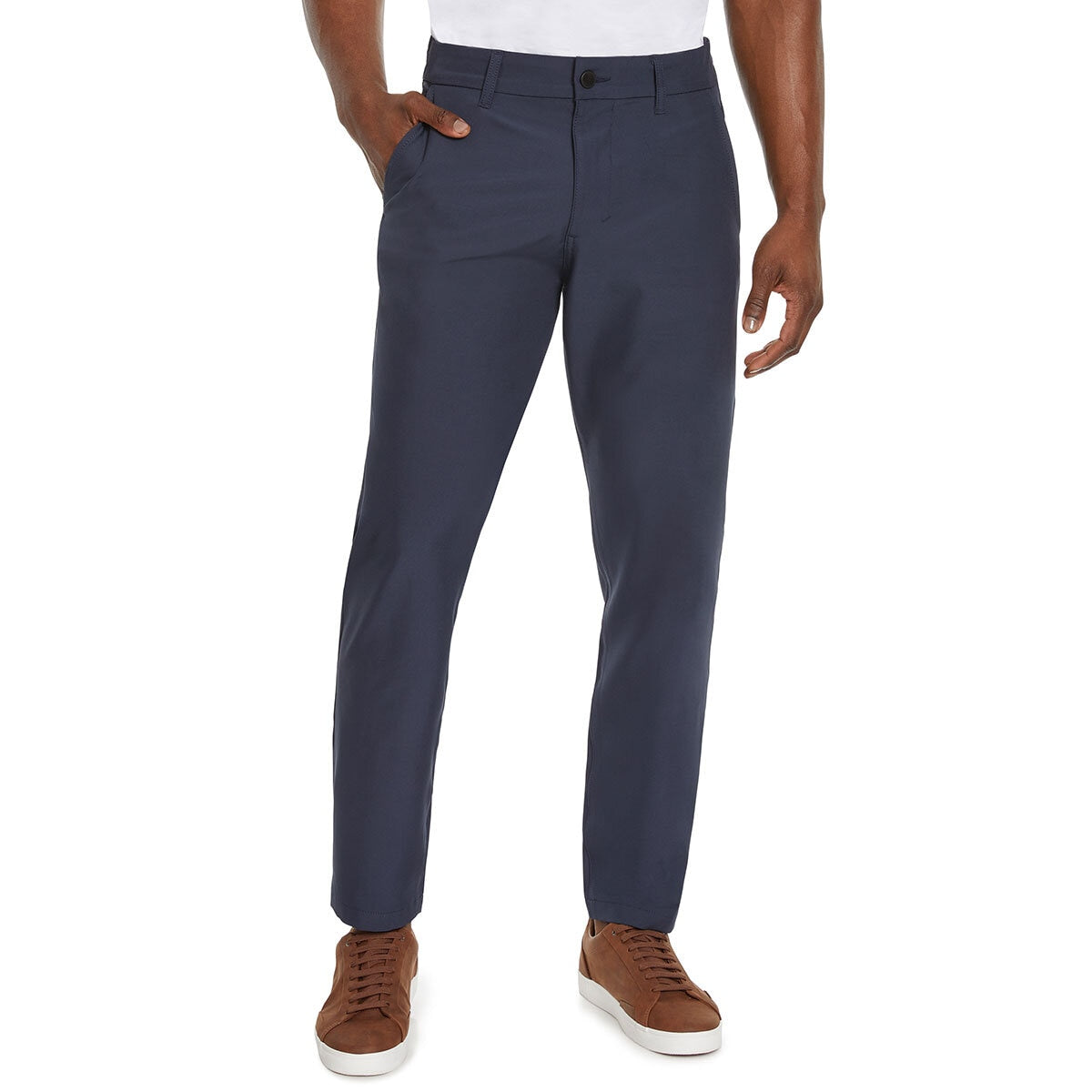 Marc New York Men's Commuter Chino Trousers Pants Slim Blue Stretch Fit