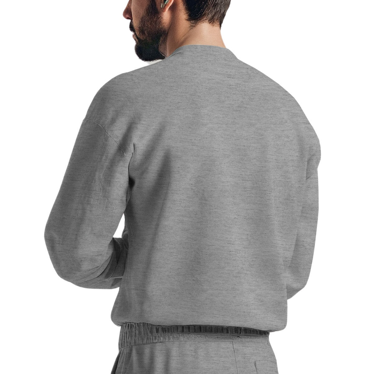 Aeropostale Mens Crew Neck Sweater Grey Cotton Pullover Jumper Medium & XL New