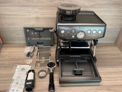 Sage Barista Express Impress Bean to Cup Coffee Machine Black Stainless Steel