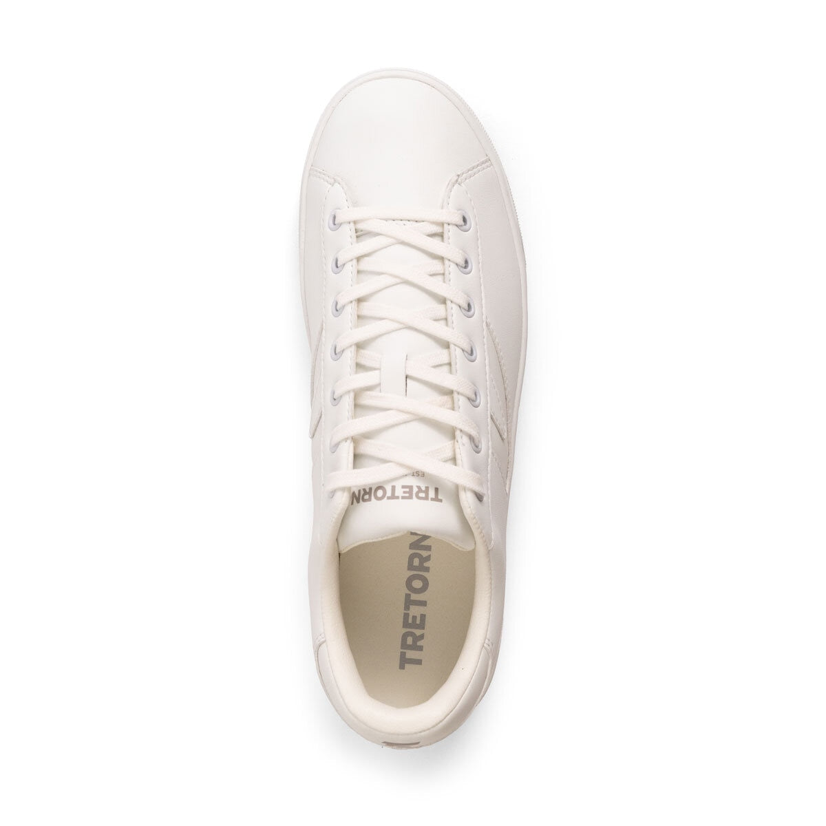 Tretorn Women's Lace Up Trainers White Green Lightweight Casual Shoes Sizes 4-8