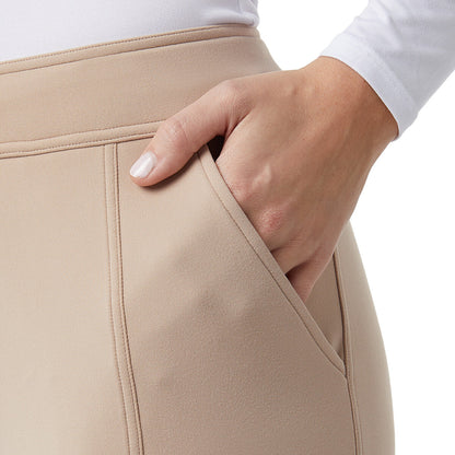 32 Degrees Women Sueded Tech Jogger Bottoms Cream Comfort Lounge Pants Beige XL