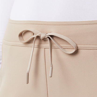 32 Degrees Women Sueded Tech Jogger Bottoms Cream Comfort Lounge Pants Beige XL