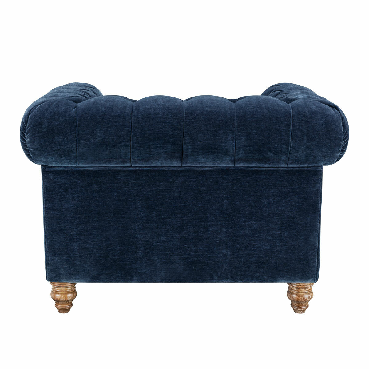 Prospera Home Allington Navy Fabric Chesterfield Armchair Pocket Coil Lounge