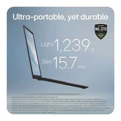 LG Gram 16Z90TL-G.AU78A1 Intel Core Ultra 7 16GB 1TB SSD 16" Laptop copilot