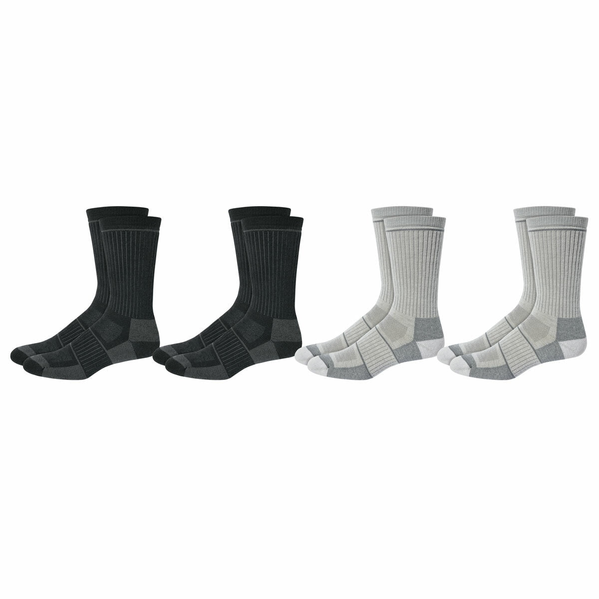 Merino Wool Socks 4 Pack Kirkland Signature Men's Cushioned Comfort Crew