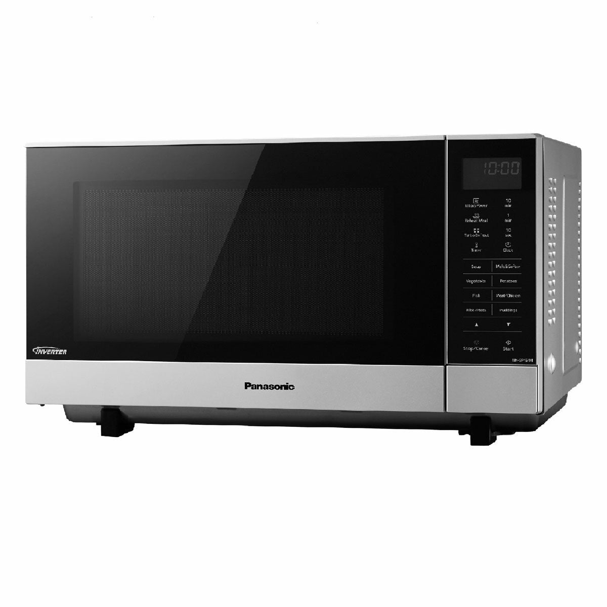 Panasonic NN-SF464M 27L 1000W Flatbed Solo Microwave Oven Silver 6 Power