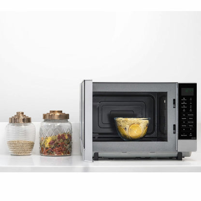Panasonic NN-SF464M 27L 1000W Flatbed Solo Microwave Oven Silver 6 Power