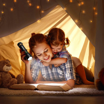 Duracell LED Torch Flashlight 1500 Lumen USB-C Rechargeable Aluminium 4 Pack