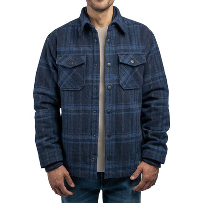 Jachs Men's Wool Blend Shirt Jacket Shacket Various Colours Sizes M to XXL Navy