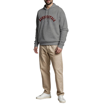 Aeropostale Men's Fleece Hoody Black Grey Khaki Navy Sizes M-XXL Pullover