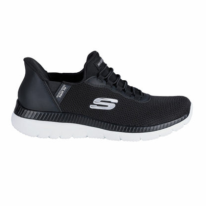 Skechers Ladies Bountiful Swift Fit Trainer Slip On Shoes P135 Black - Size 5