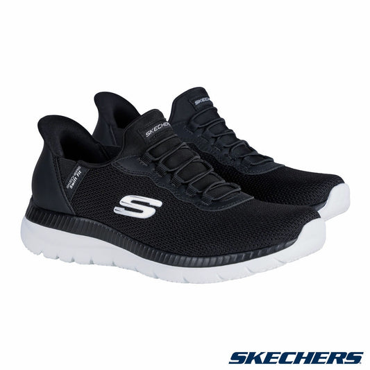 Skechers Ladies Bountiful Swift Fit Trainer Slip On Shoes P135 Black - Size 5