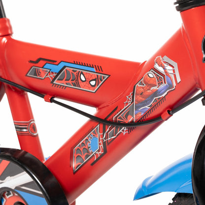 Huffy Spider-Man Kids Bike 16" Steel Frame Ages 4-6 Boys Bicycle Red Spidey