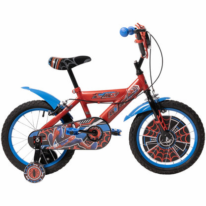 Huffy Spider-Man Kids Bike 16" Steel Frame Ages 4-6 Boys Bicycle Red Spidey