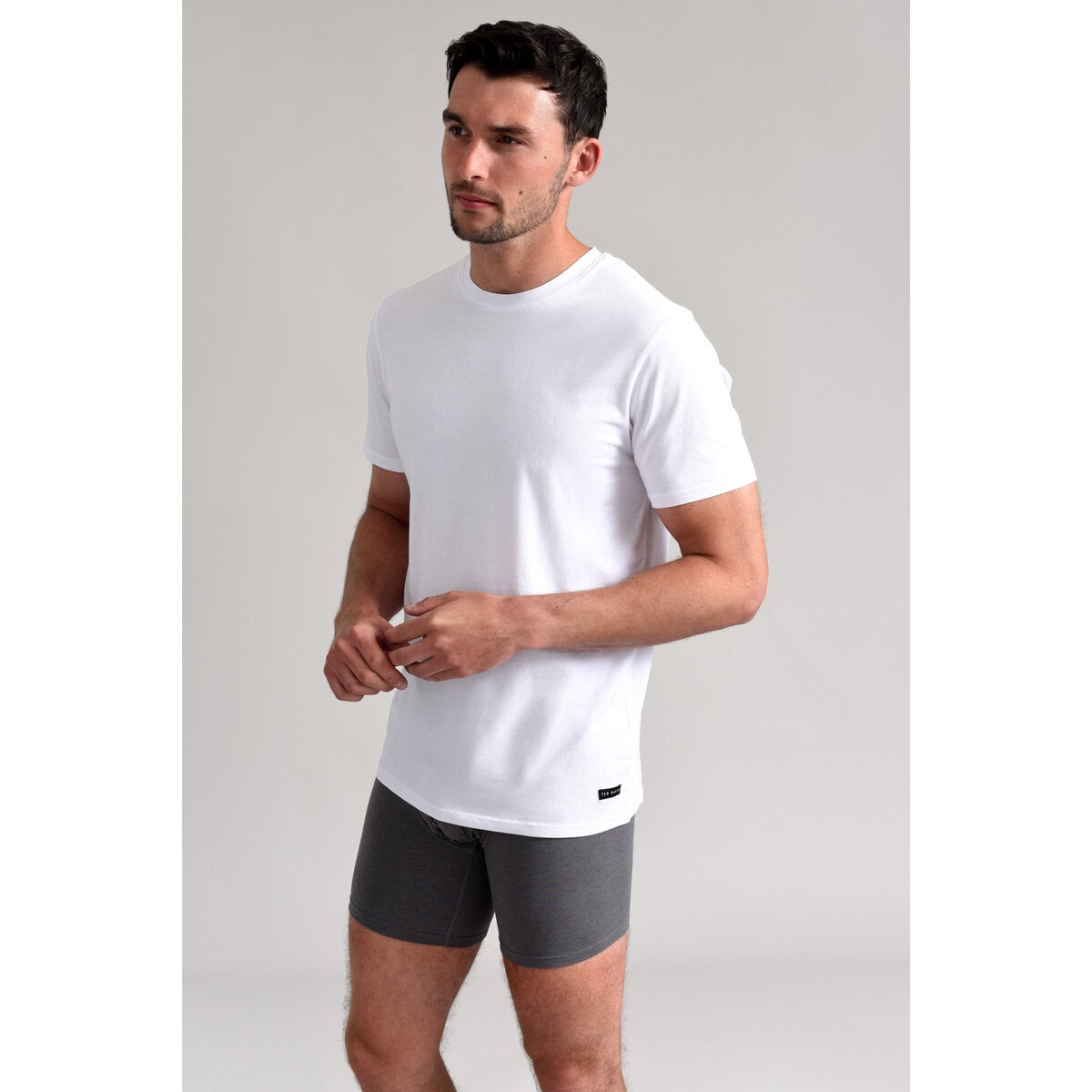 Ted Baker Men's T-Shirt 3 Pack White Crew Neck Cotton Tee Top XL