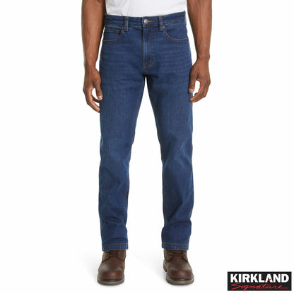 Kirkland Signature Men's Blue Jeans Straight Leg Denim Various Sizes 30-38W