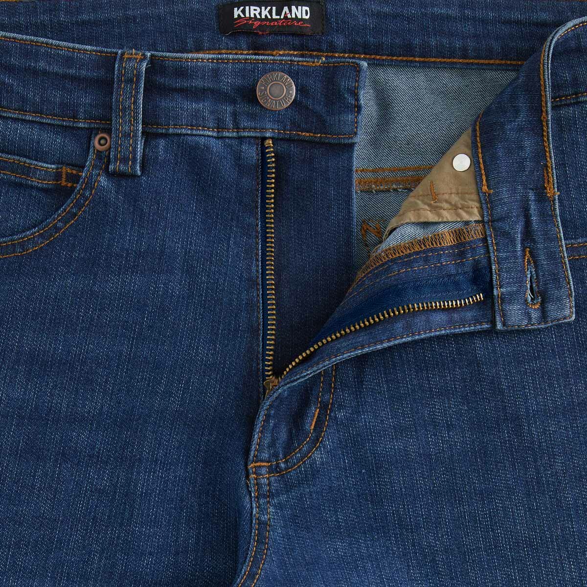 Kirkland Signature Men's Blue Jeans Straight Leg Denim Various Sizes 30-38W