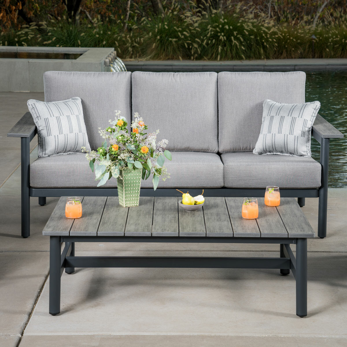 Sunvilla Citadel 4 Piece Deep Seating Garden Furniture Set Outdoor Patio Sofa