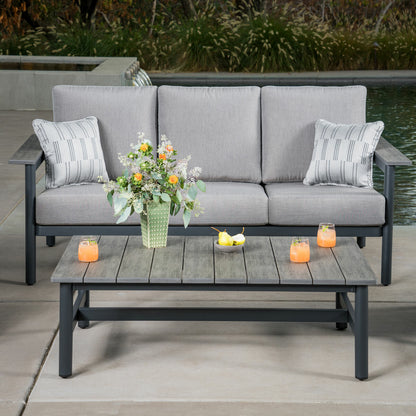 Sunvilla Citadel 4 Piece Deep Seating Garden Furniture Set Outdoor Patio Sofa