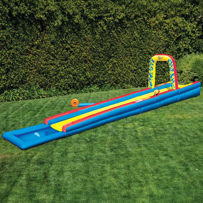 Wham-O Slip N Slide 32ft Constant Air Cushioned Kids Water Slide Blue Red
