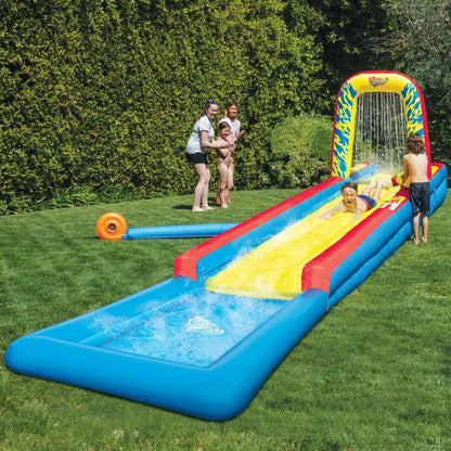 Wham-O 32ft Slip N Slide Constant Air Cushioned Water Slide Kids Blue Red