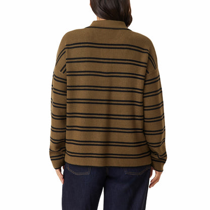 Scotch & Soda Ladies Jonny Collar Soft Touch Jumper Sweater Knitwear Olive Med