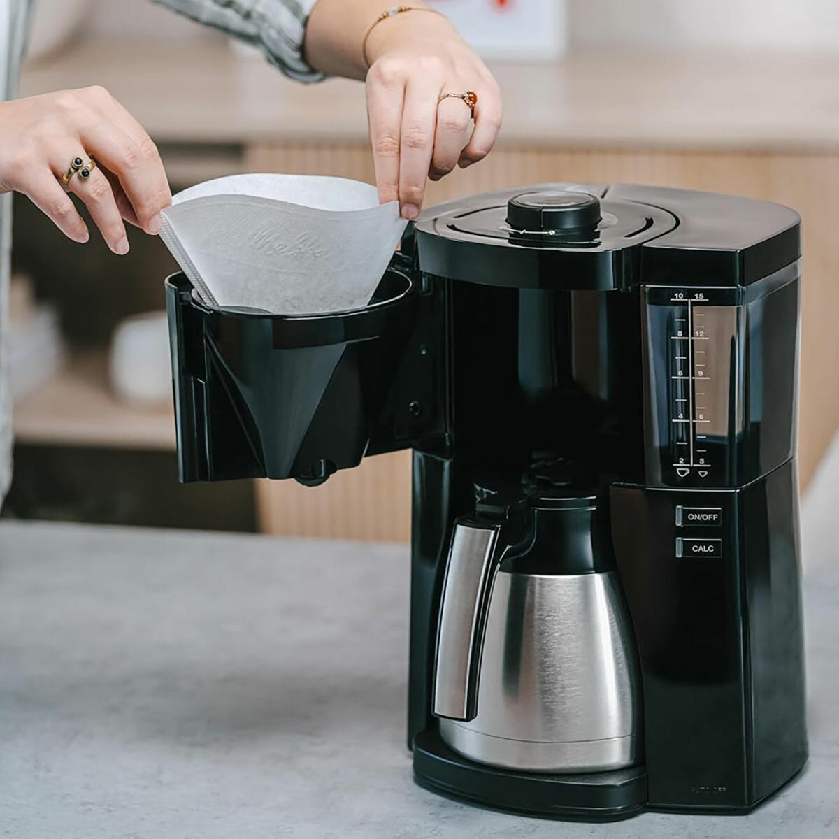 Melitta Look Therm Filter Coffee Machine Black Insulated Jug 1.25L