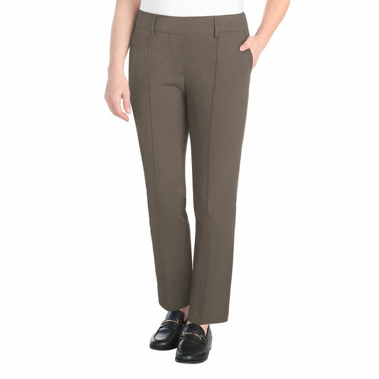 Hilary Radley Pull On Pant Front Seam pockets Trousers Mushroom brown UK 14