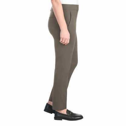 Hilary Radley Pull On Pant Front Seam pockets Trousers Mushroom brown UK 14