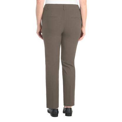 Hilary Radley Pull On Pant Front Seam pockets Trousers Mushroom brown UK 14
