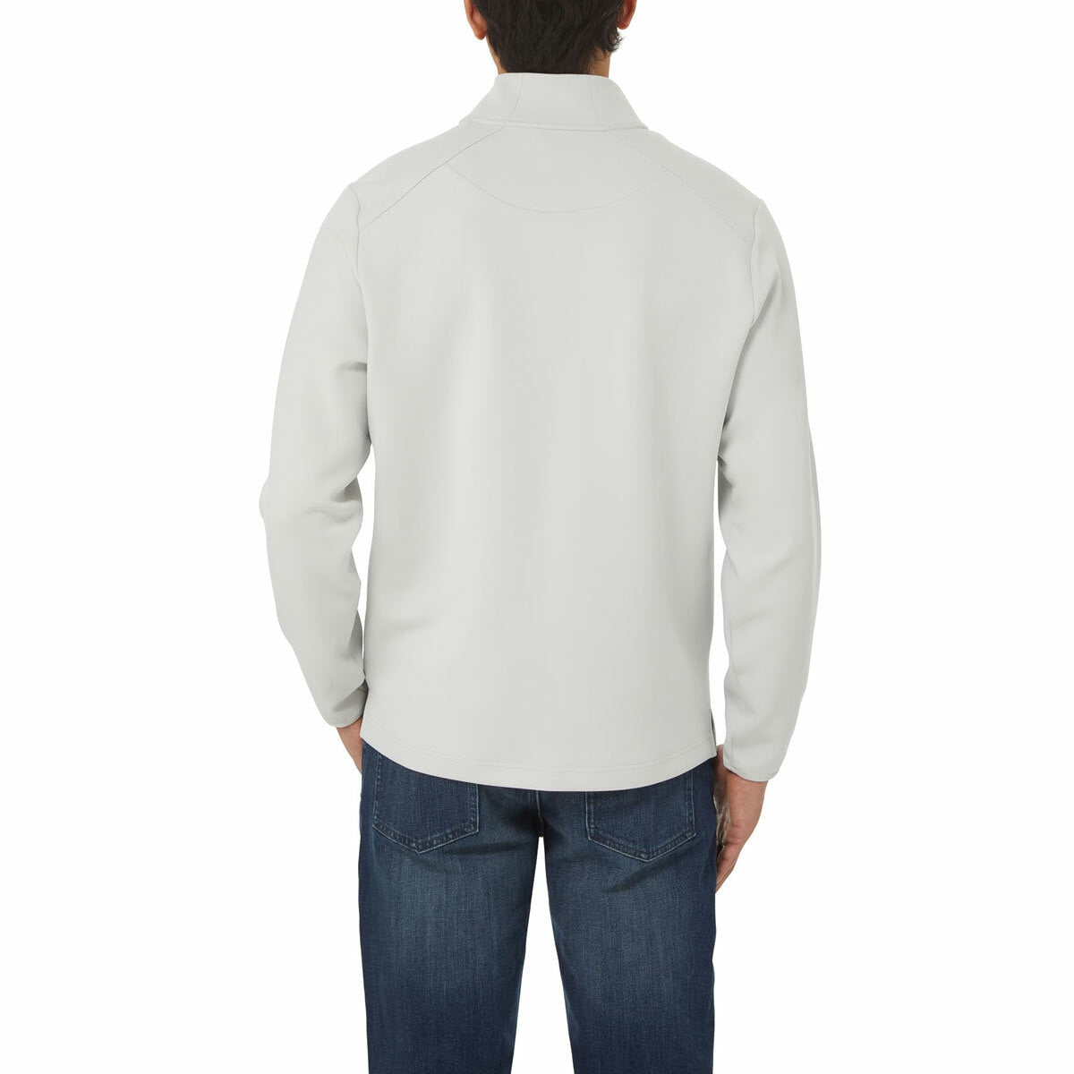 Kirkland Signature Men's Half Zip Sweater Sweatshirt Pullover Grey XL