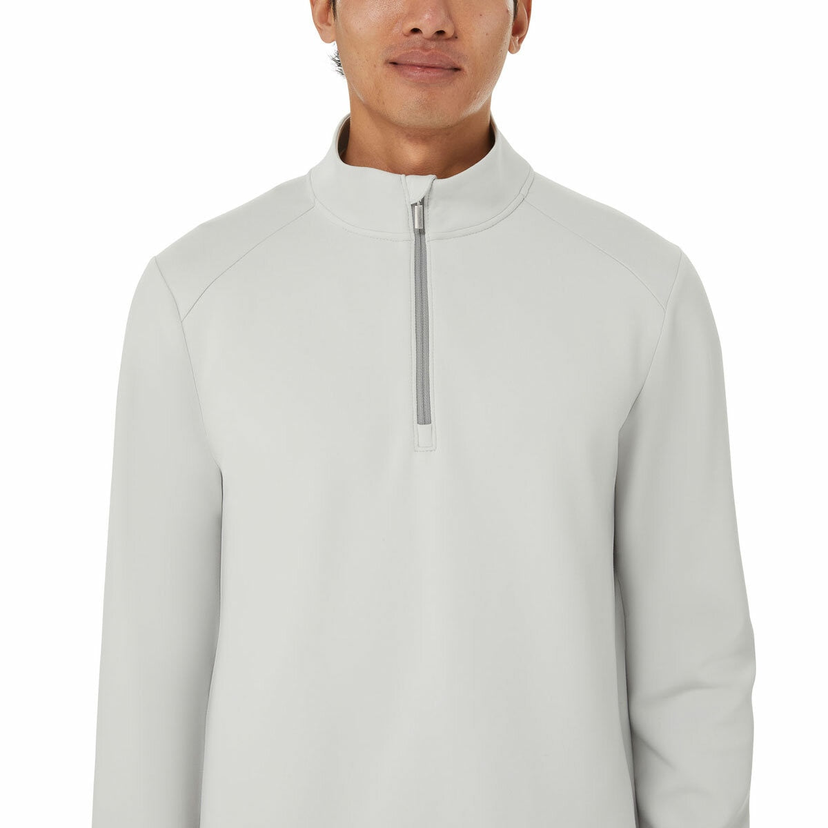 Kirkland Signature Men's Half Zip Sweater Sweatshirt Pullover Grey XL