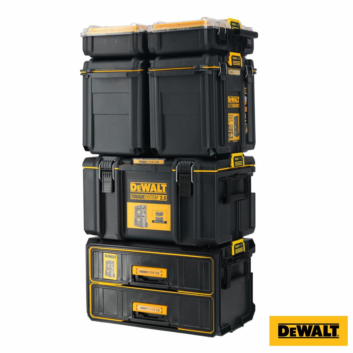DEWALT ToughSystem 2.0 Tower Tool Storage System DWST60480-1 6 Piece Yellow