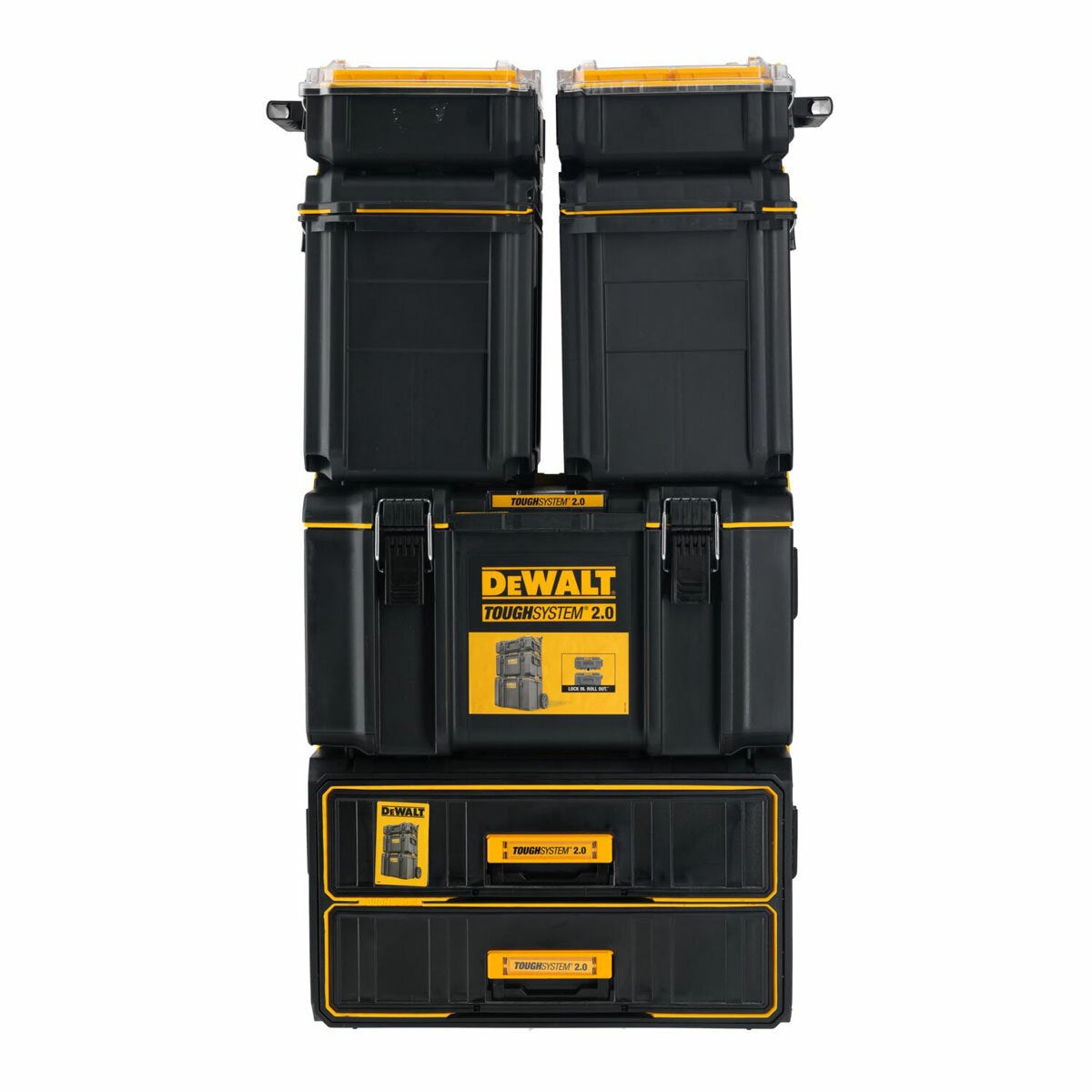 DEWALT ToughSystem 2.0 Tower Tool Storage System DWST60480-1 6 Piece Yellow
