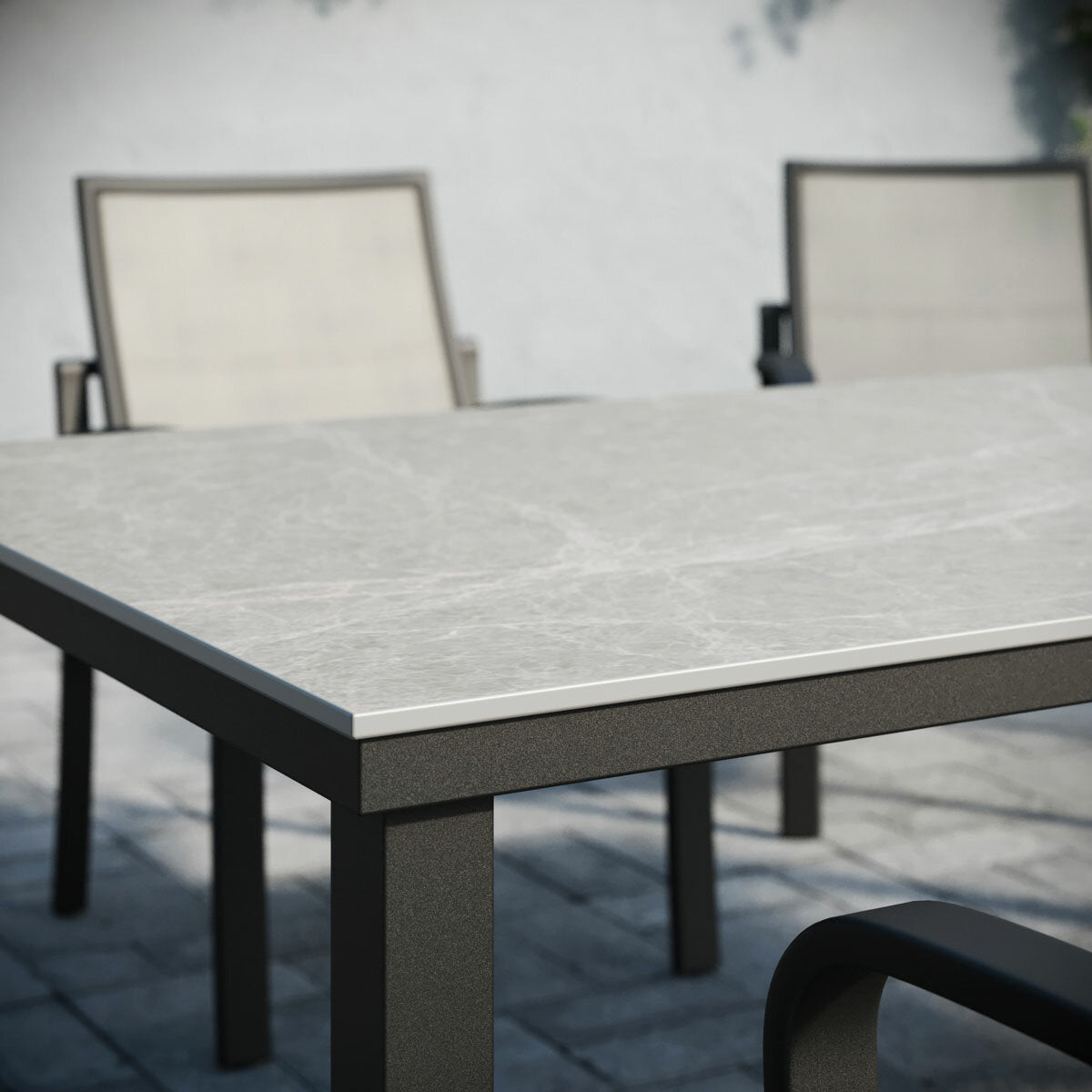 Agio Maxwell 7 Piece Sling Outdoor Garden Patio Dining Set Furniture Table