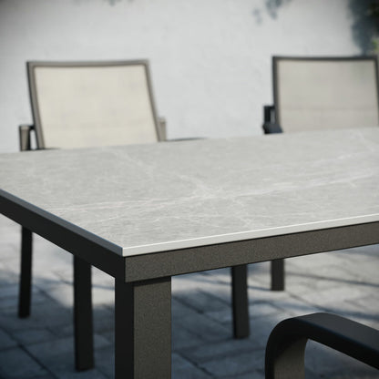 Agio Maxwell 7 Piece Sling Outdoor Garden Patio Dining Set Furniture Table