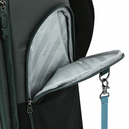 Titan 26 Can Backpack Cooler Bag 5 Compartments 2 Ice Walls Grey Insulated
