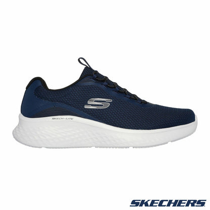 Skechers Skech-Lite Pro Frenner Mens Navy Lace-Up Trainers Memory Foam Size 9