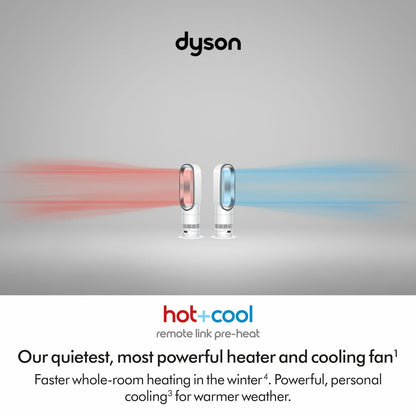 Dyson AM15 HF1 Hot Cool Bladeless Fan Heater WiFi Remote White 2250W