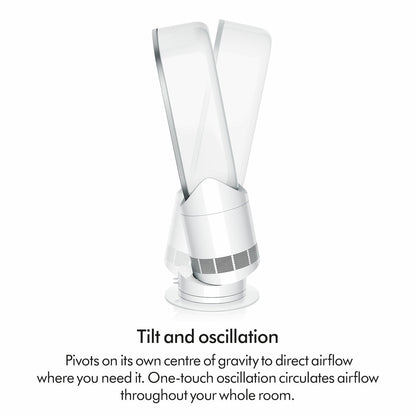 Dyson AM15 HF1 Hot Cool Bladeless Fan Heater WiFi Remote White 2250W