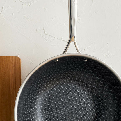 Henckels Paradigm Tri-Ply Stainless Steel Ceramic Wok 30cm Induction All Hobs