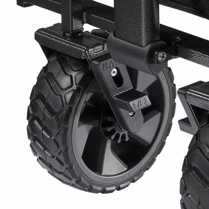 Mac Sports XL Steel Folding Wagon FY26 Brakes All Terrain 159kg Grey Cart