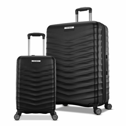 Samsonite Precision DLX Hardside 2 Piece Spinner Luggage Set Black