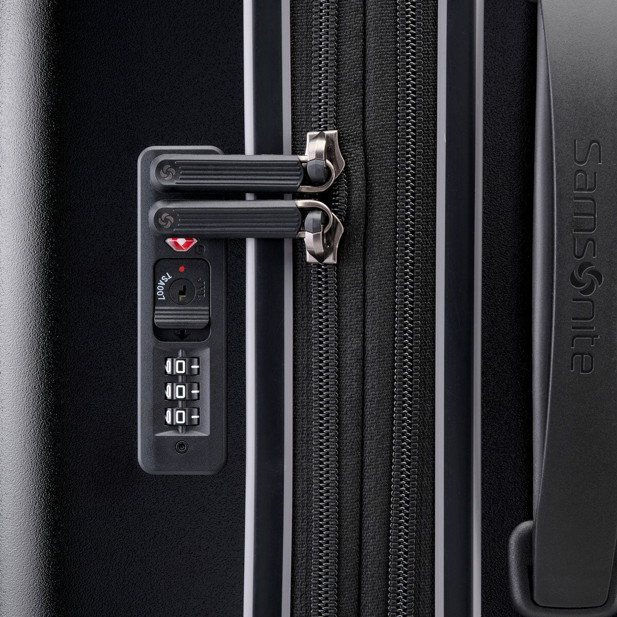 Samsonite Parallax 3 Piece Hardside Luggage Set TSA Lock Spinner 55cm Black
