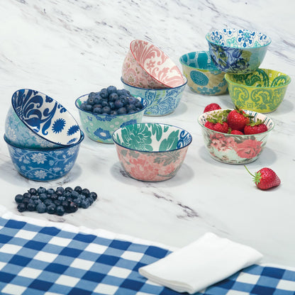 Provence Stoneware Bowl Set 10 Piece 12cm Microwave Dishwasher Safe Kitchen